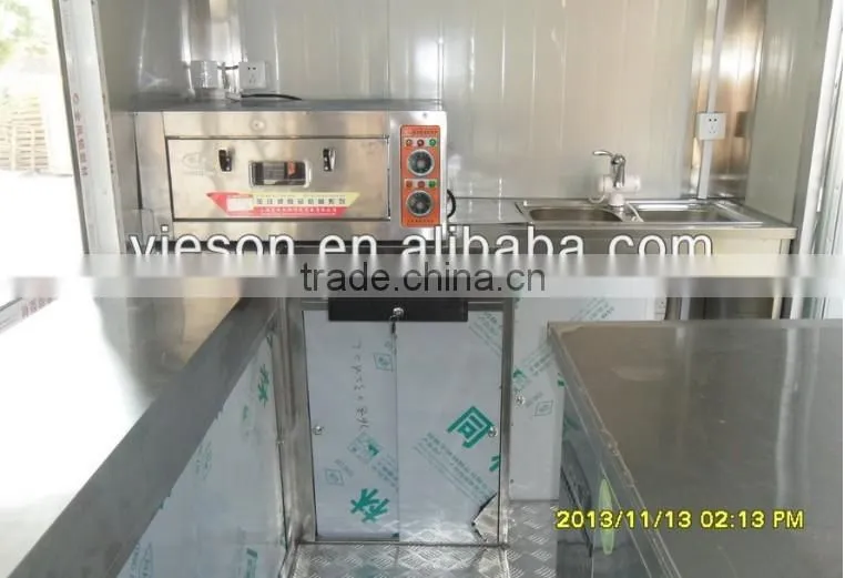 YS-FV450A coffee van mobile food cart with fryer