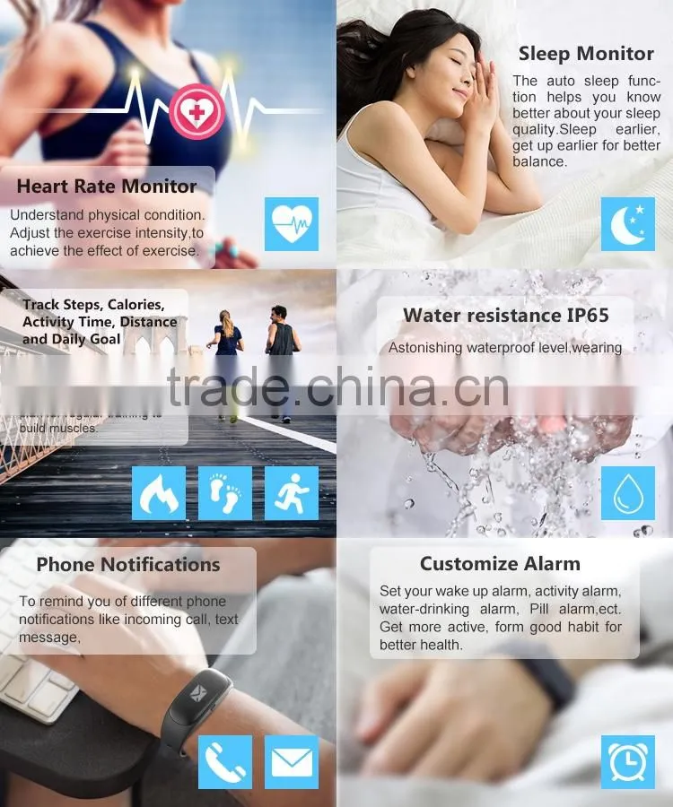 New Fashionable Bluetooth energy bracelet digital silicone wristband with heart rate monitor