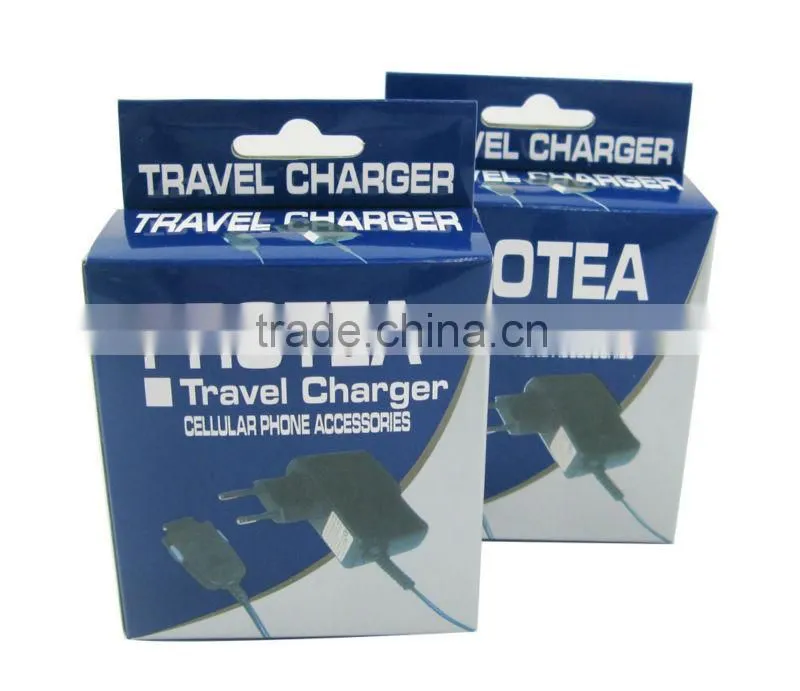 Travel charger paper box packaging
