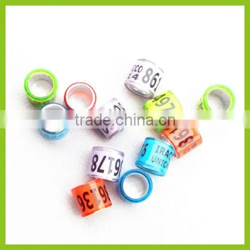 Green Color 8mm Wonderful Rings Bands Pet Pigeon Birds