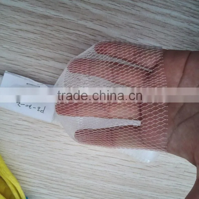 Tubular protective plastic packaging netting for bottles/metals/flowers