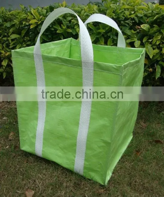 PP woven leaves yard garden waste bag container