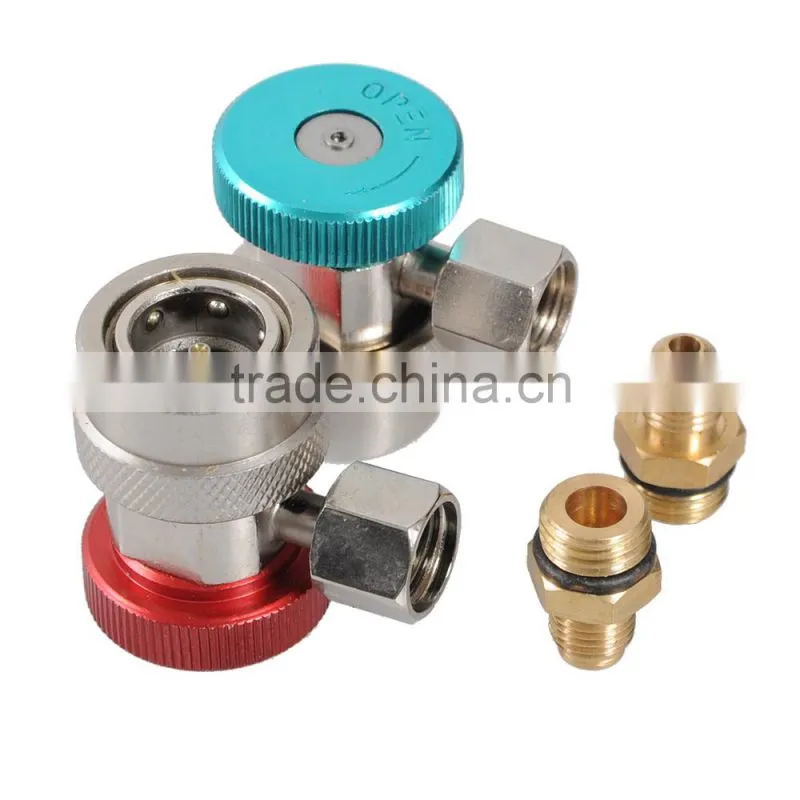 2017 New design One Pair of R134A AC Air Condition Adjustable Quick Coupler Adapter Connector