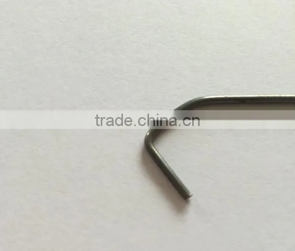 0.076"wire diameter length spring steel wire form 4" lengthV power coating hook