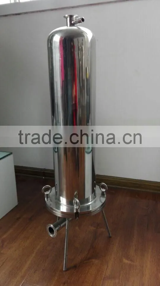 2014-2015 popular sanitary stainless steel micro-hole filter,water micro filter housing