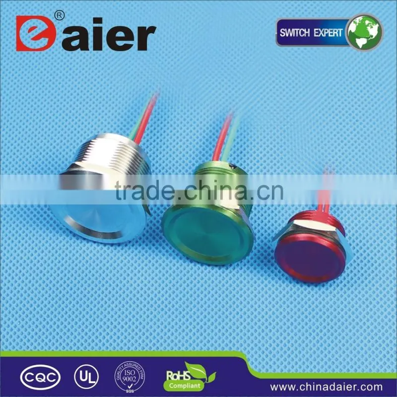 Daier Export 22mm Illuminated Pushbutton Switch, Anti Vandal Push Button Switch, Stainless Steel Pushbutton Switch waterproof