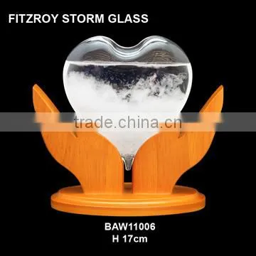 wooden base admiral fitzroy stormglass