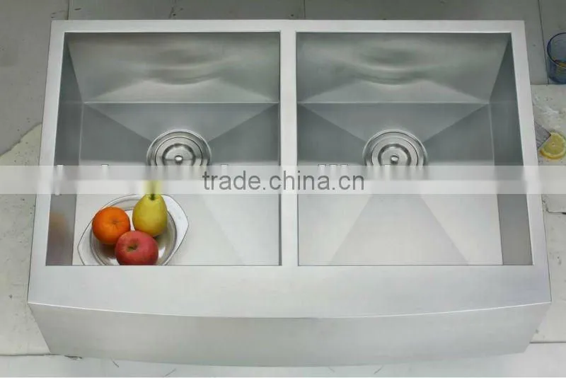 Stainless Steel Farmhouse-style Double Kitchen Sink