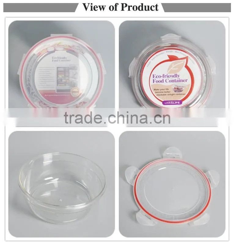 3 pieces plastic lunch box meal prep food container