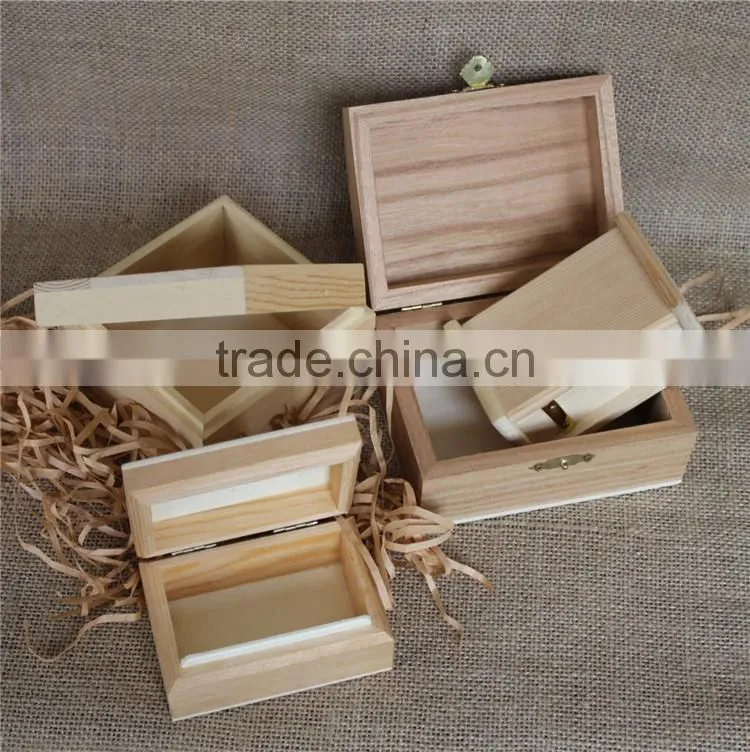 Unfinished home wooden decorative key safe boxes