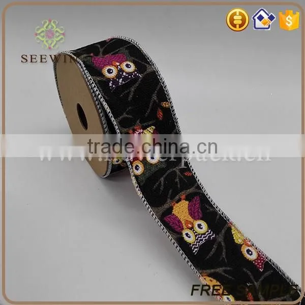 custom printed ribbon of various patterns