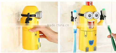 Wholesale Stock Plastic Toothpaste Squeeze + Cup +Toothbrush Holder