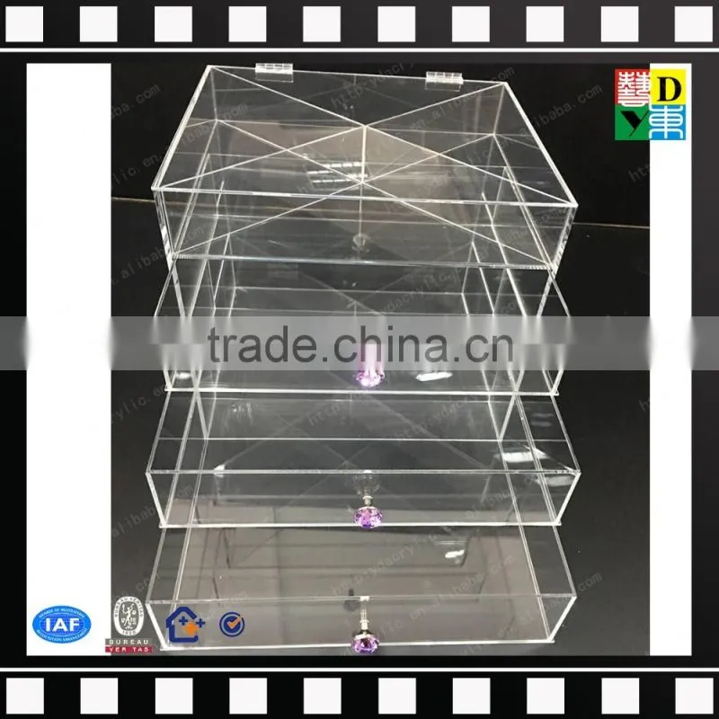 2016 Manufacturer supply 3/4/5/6 Drawer Acrylic Makeup Organizer Wholesale