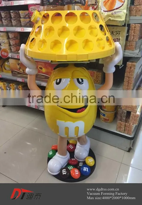 Custom PS vacuum forming M&M candy display