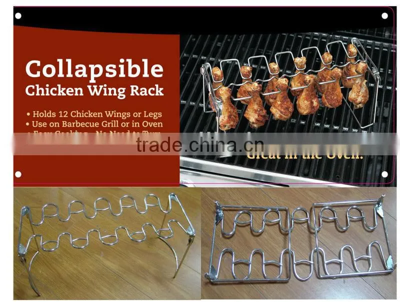 Classic Stainless Steel Chicken Leg Rack