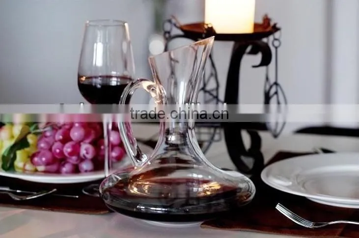 Hot selling Crystal Glass Decanters with Handle