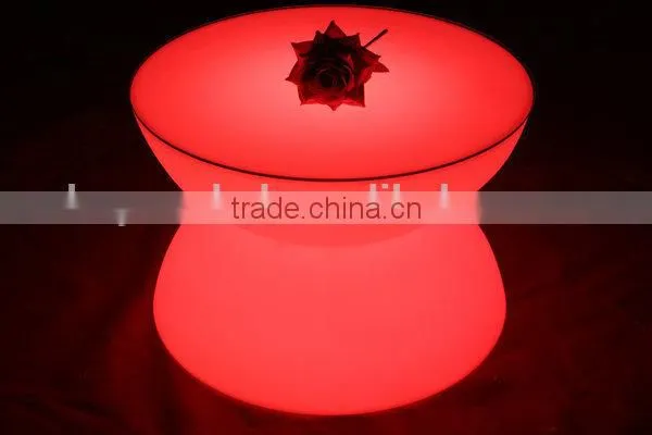 illuminated Spa triangle shaped led tables for indoor or outdoor using
