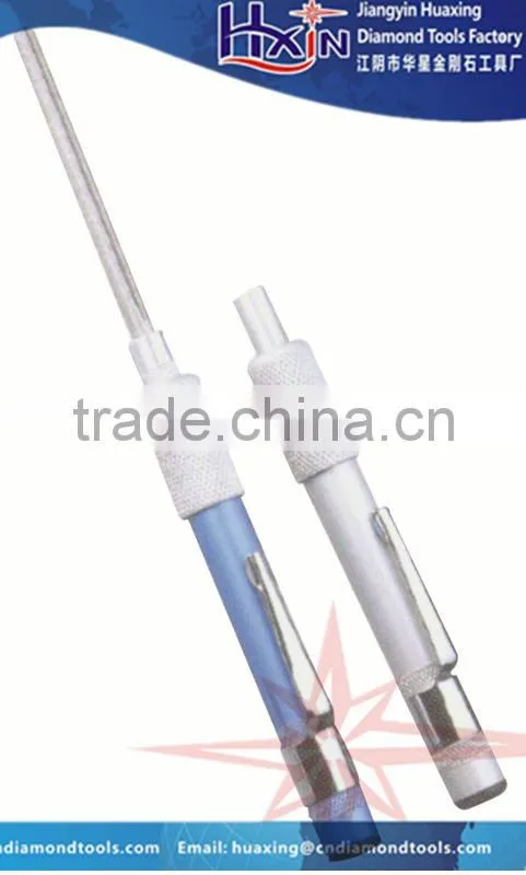 Pen style electroplated diamond sharpener for fishing knife