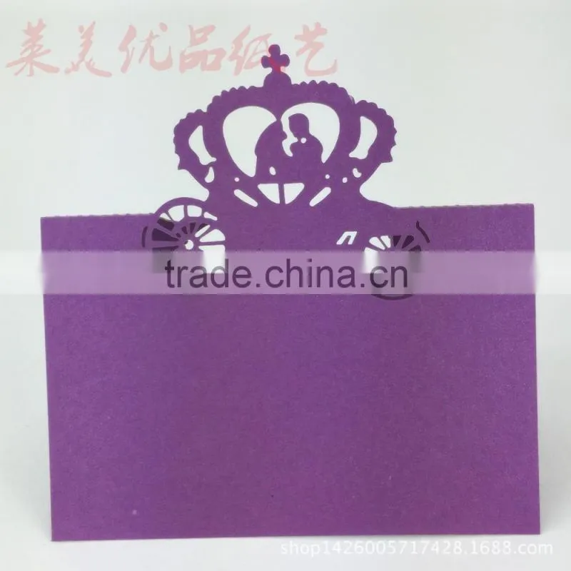 laser cut decoration card butterfly party invitation card table card