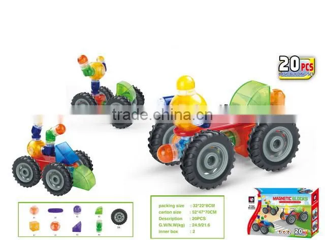 educational building magnetic block stick