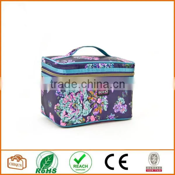 Glowing Wild Train Case Cosmetic Bag
