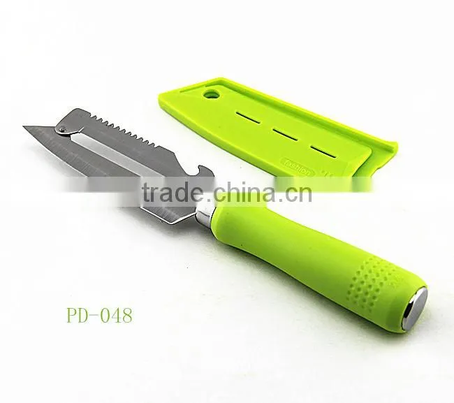 stainless steel vegetable peeler with cover plastic handle vegetable slicer PD-050