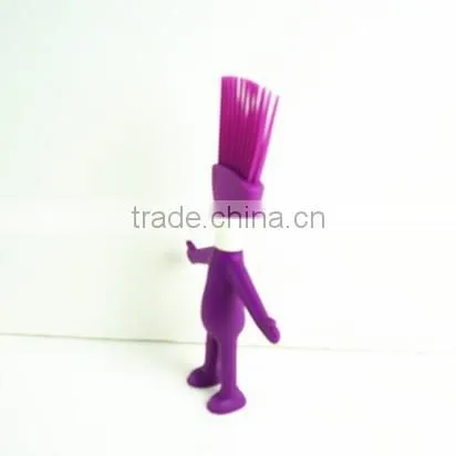 32092 Figure shape Kitchen Tools Short brush Nylon And Silicone Material