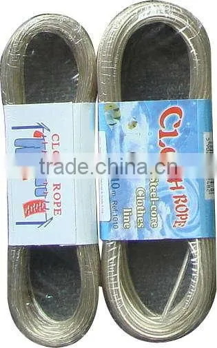PVC coated,Metal inside. clothline