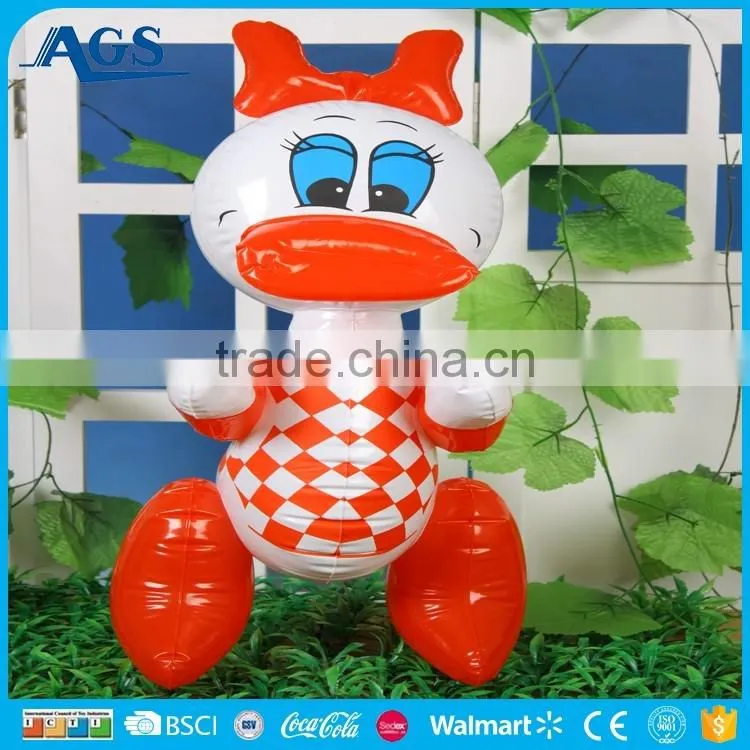 Hot sale cartoon style small inflatable tiger kid toy