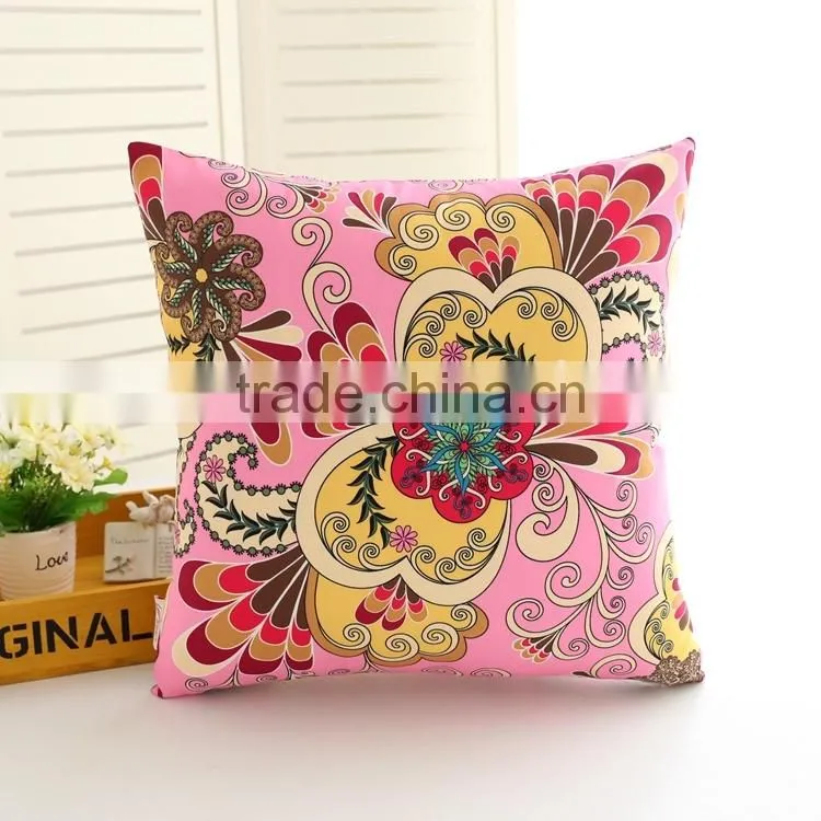 red pillow cover