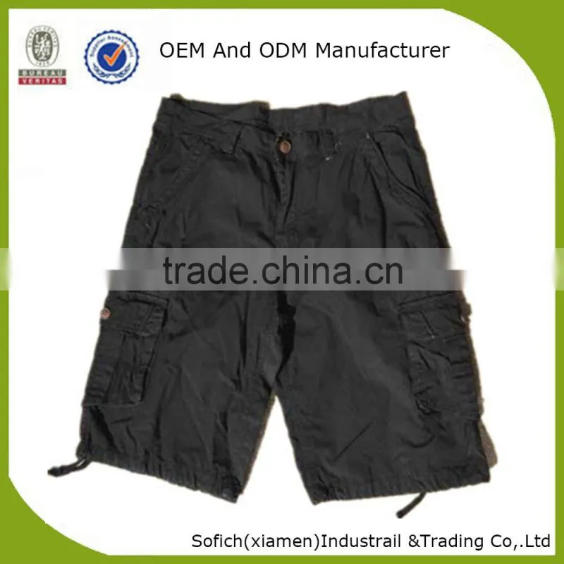 Bulk mens 3/4 cargo shorts in stock