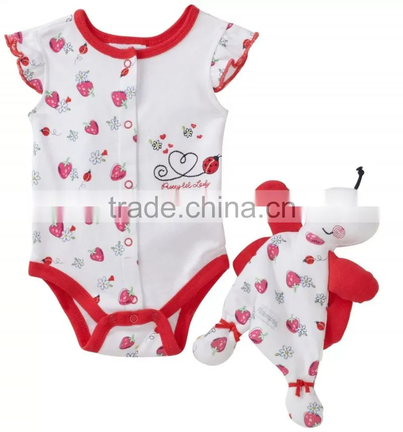 New Item 100% Cotton Designed Baby Clothing Set OEM offered