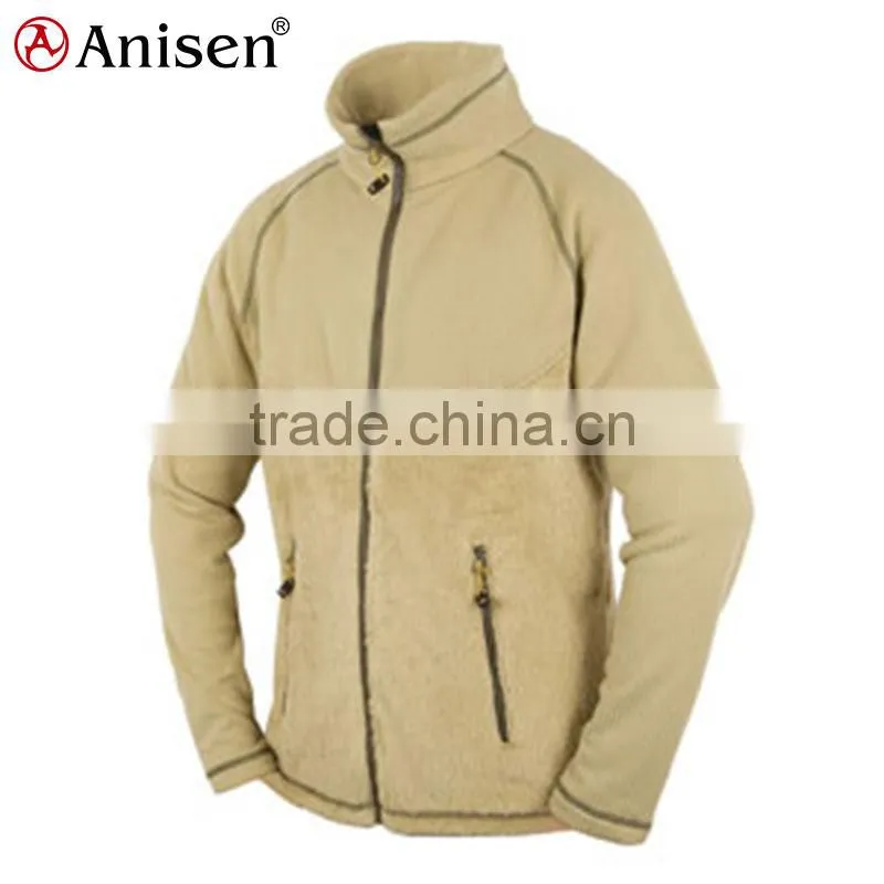 outdoor explorer warm keeper mens camel fleece jacket