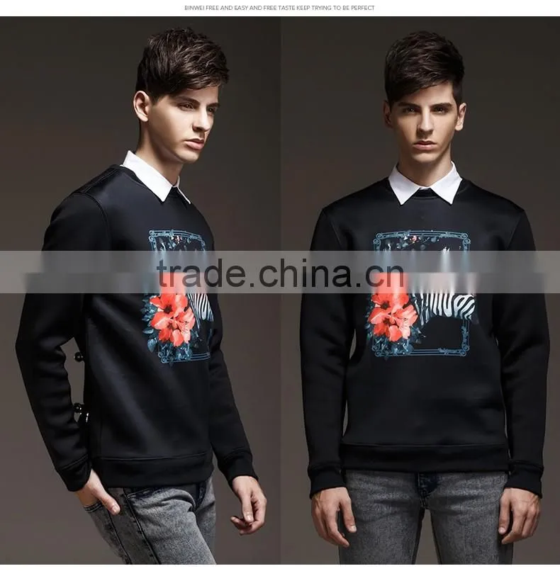 Hot Sale New Design Wholesale Good Quality Men Sweatshirt Custom Animal Print Zebra Printer Bulk Hoodie