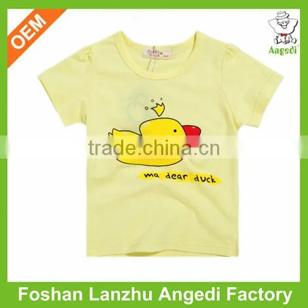 Summer Knitted Softly baby girls tops Custom Beautiful Girl Tube t shirt with printing