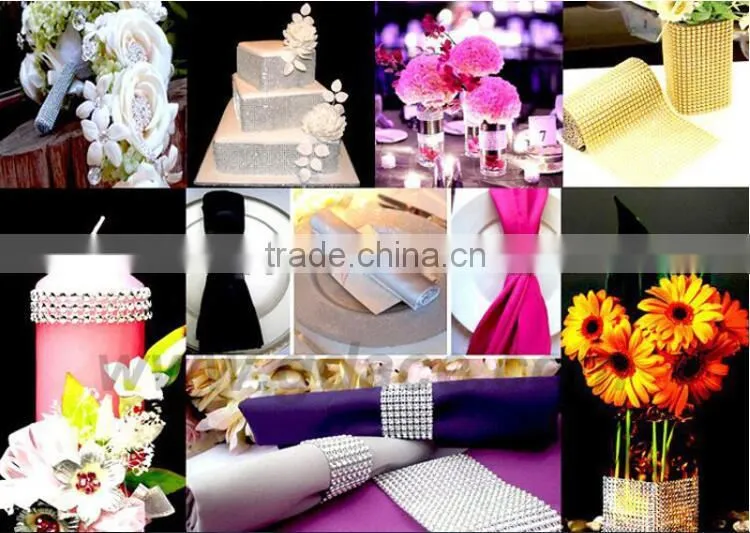 Newest Colorful Bling hot fix rhinestone mesh trimming