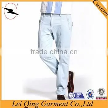 Stylish jeans blue men's funky pants