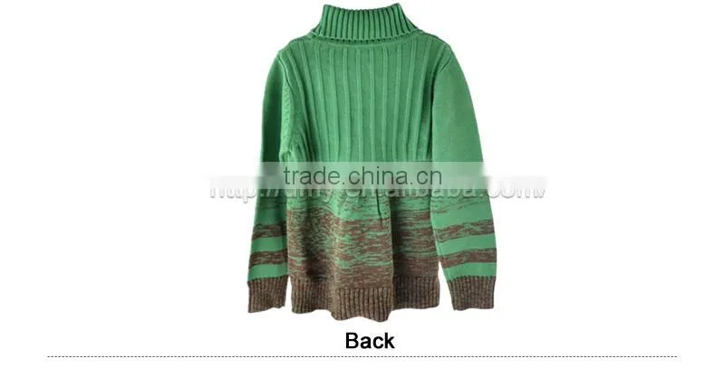 Latest High Neck Kids Fashion Couple Pullover Sweater