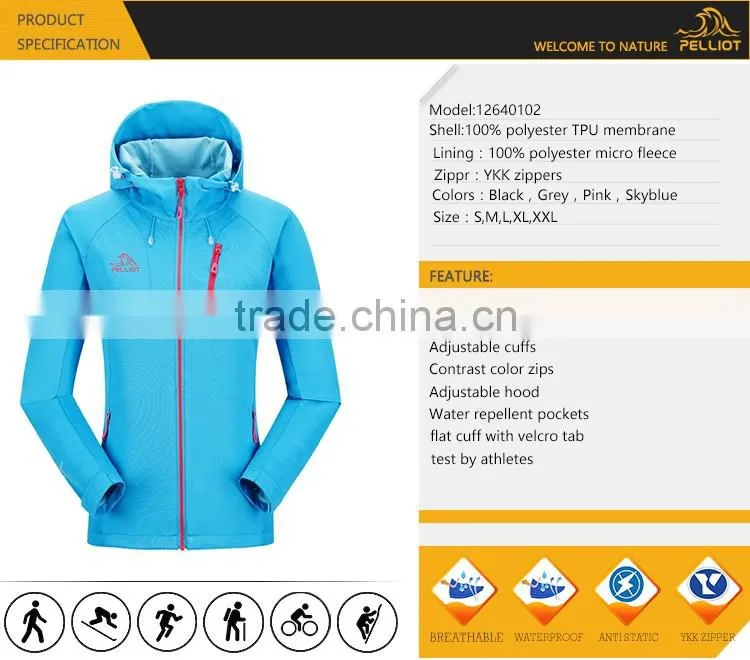 2017 New Design Popular Women 100% Polyester Lightweight Waterproof Jacket