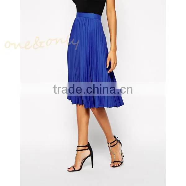 chiffon pleated maxi skirt