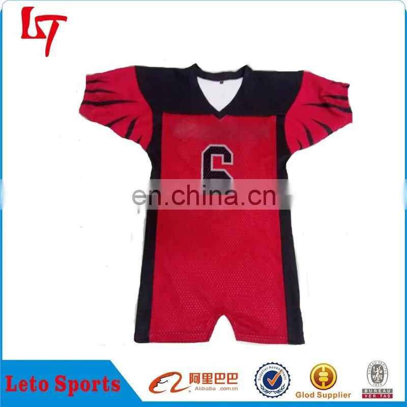 OEM Service 100% Polyester Mesh Wicking Material American Football Jersey for Teams