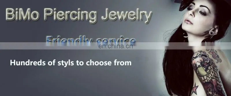 fashion logo stainless steel fake plug earring body jewelry