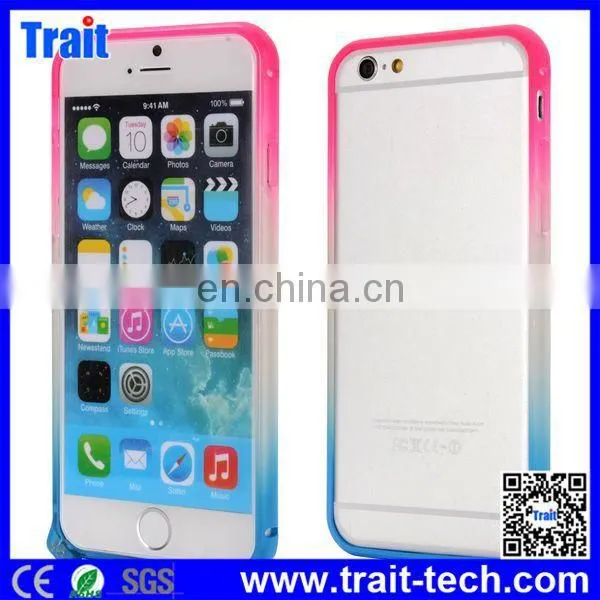 Gradient Color Style Hippocampal Buckle Hard PC Bumper Case for iPhone 6 4.7 inch,pc cell phone case for iphone case
