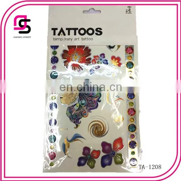 2015 fashion good quantity women's body art tattoo sticker