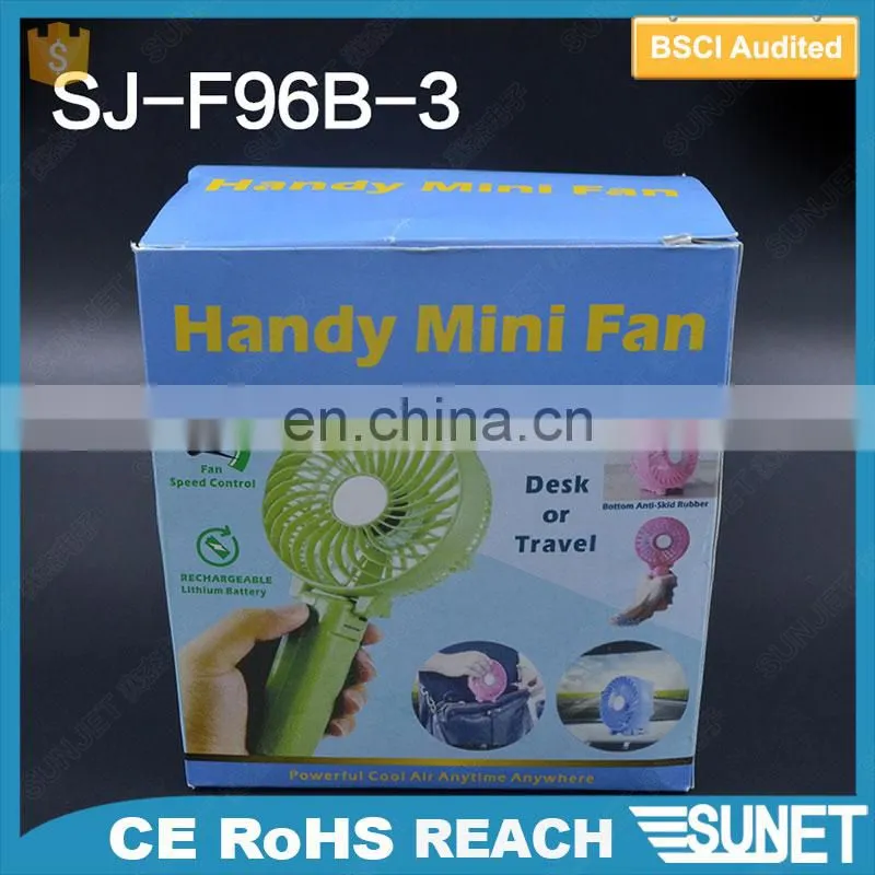 2018 New Type Electric Rechargeable USB Mini Handle Fan