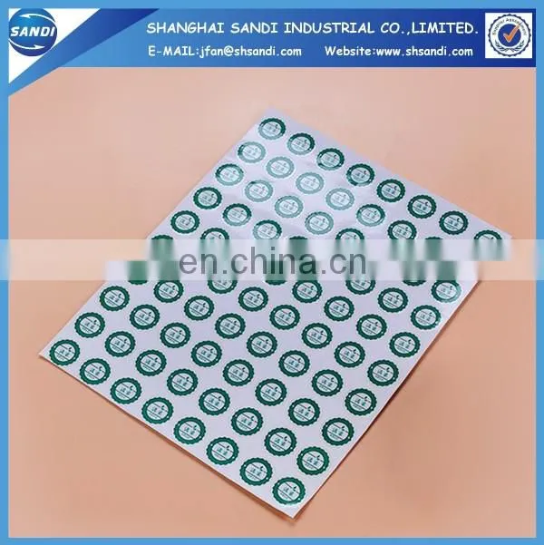 Full color printed adhesive paper custom sticker sheet