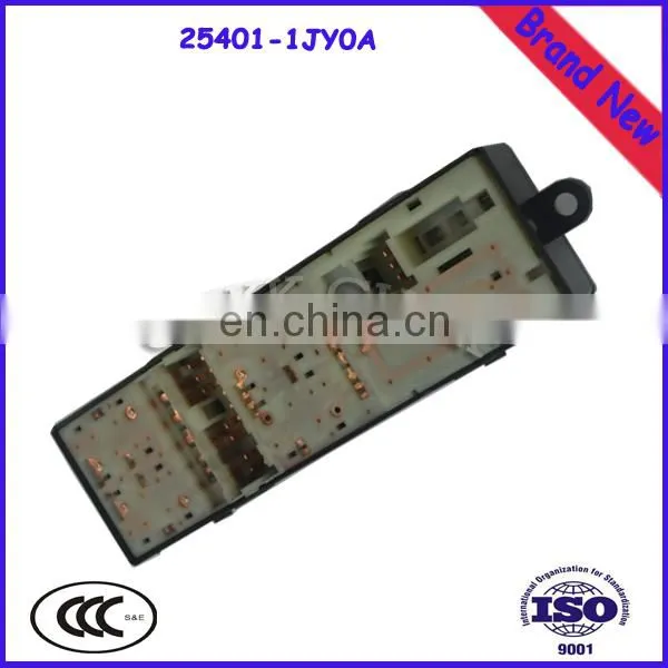 High Performance Window Lifter/Closer Master Switch For Alitima 25401-1JY0A