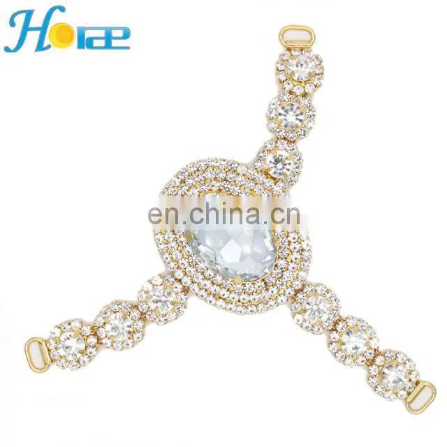 Wholesale high quality rhinestone shoe accessories shoe decoration for ladies fashion shoes