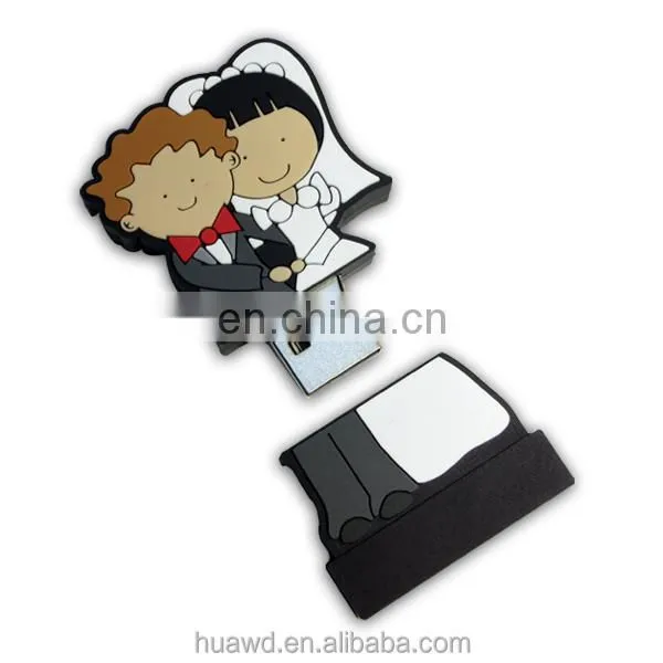 2021 Popular Gift 32GB Flash Drive Storage Pendrive Custom Bride and Bridegroom USB Memory