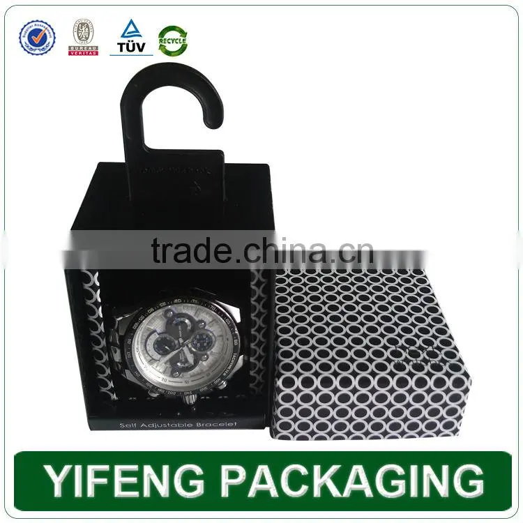 Black Luxury PU Leather Watch Box
